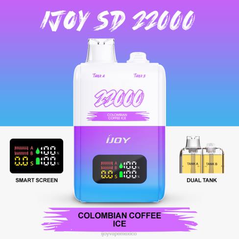 iJOY SD 22000 desechable - iJOY sabores - P62D151 helado de café colombiano