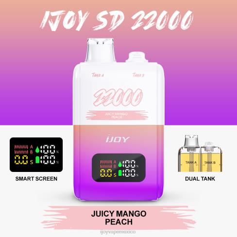 iJOY SD 22000 desechable - iJOY vape Monterrey - P62D156 melocotón de mango jugoso